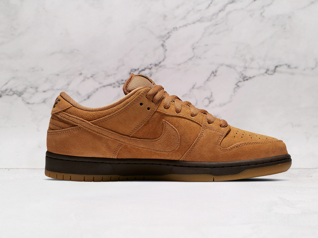 SB Dunk Low – Wheat Upper with Dark Mocha Swoosh