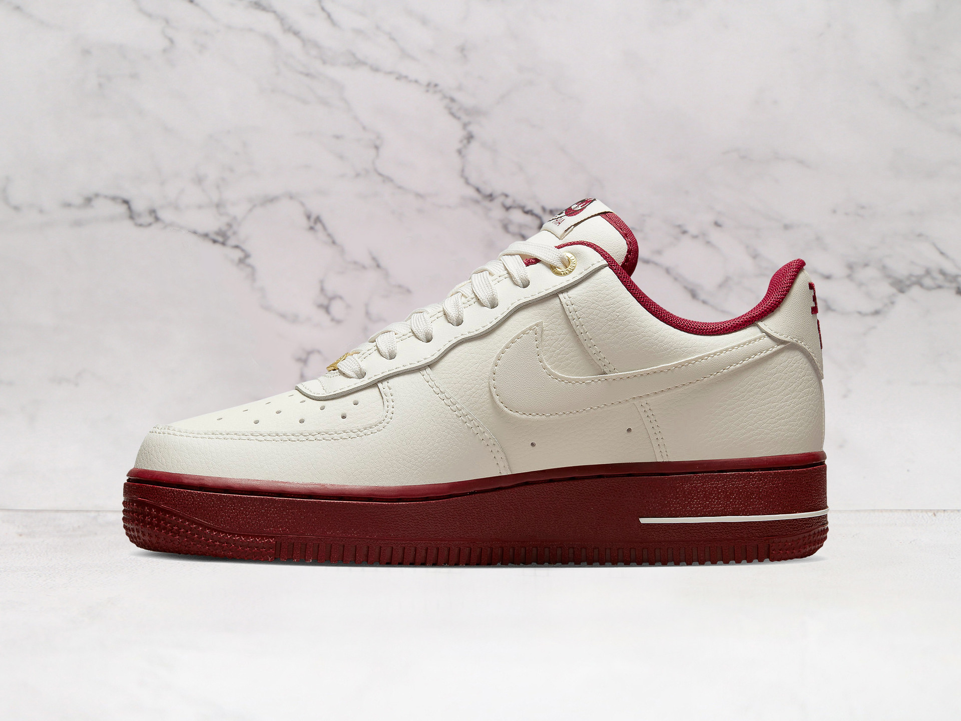 AF1 40th Anniversary – Sail Leather with Red Accents