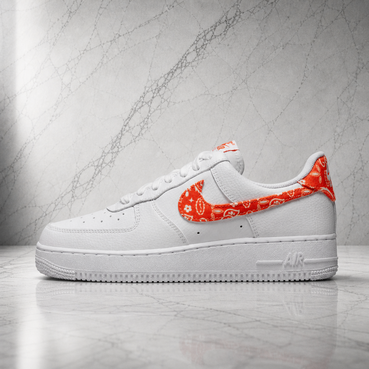 Air Force 1 Paisley Orange