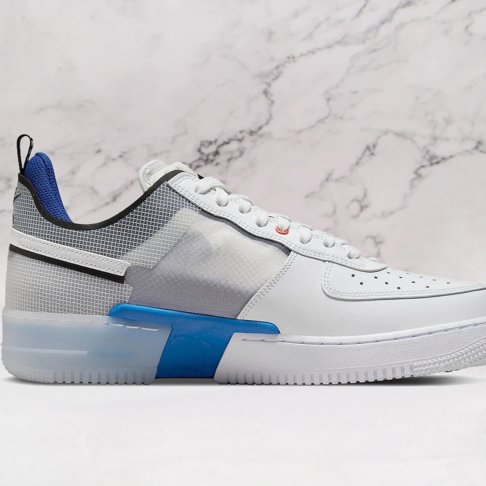 Air force 1 React Split White Photon Blue