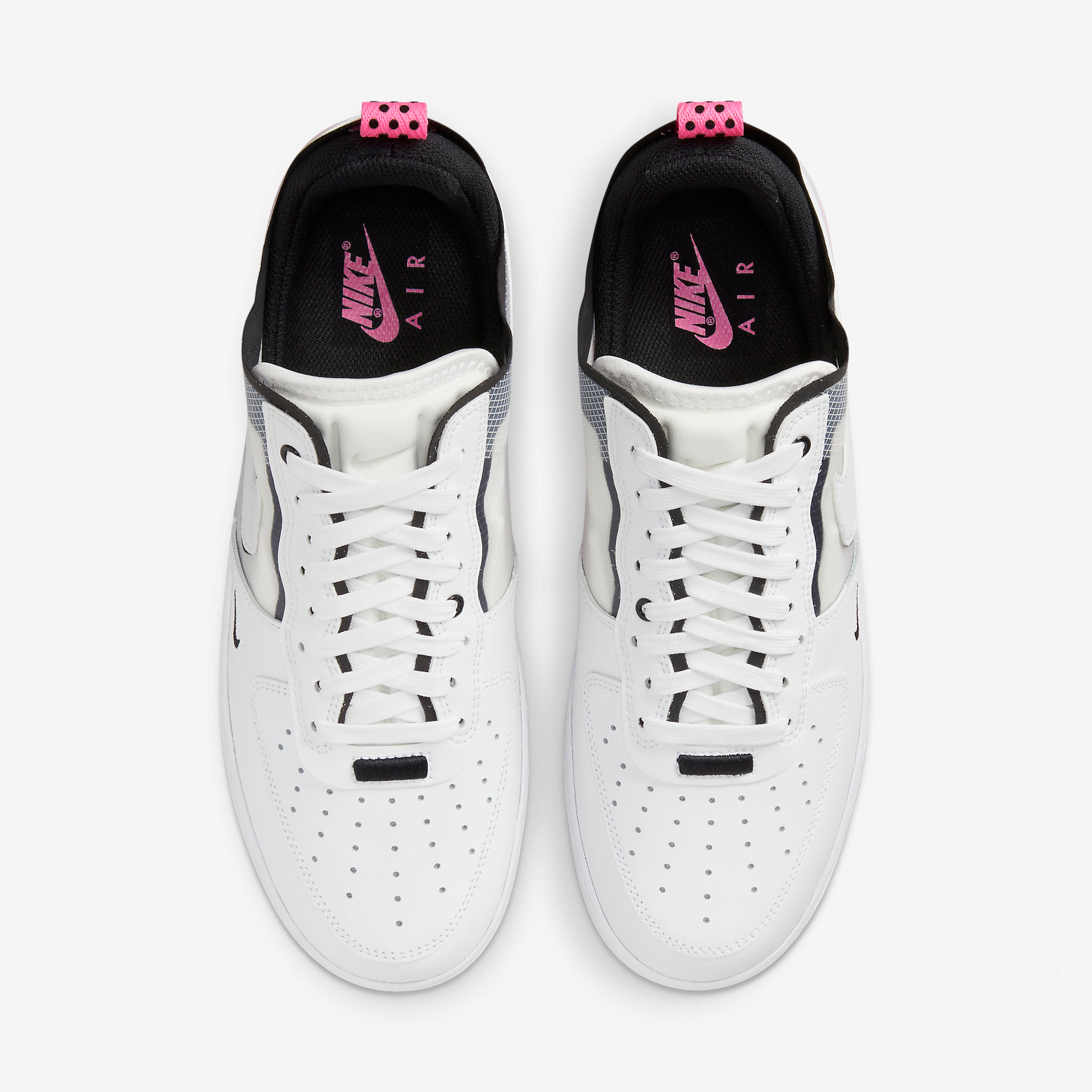 Nike Air Force 1 React White Black Pink