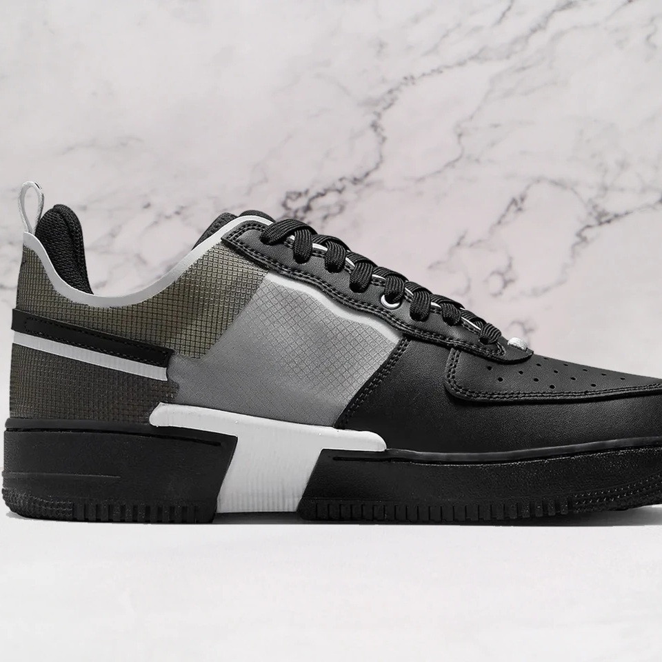Air Force 1 Low React Black White