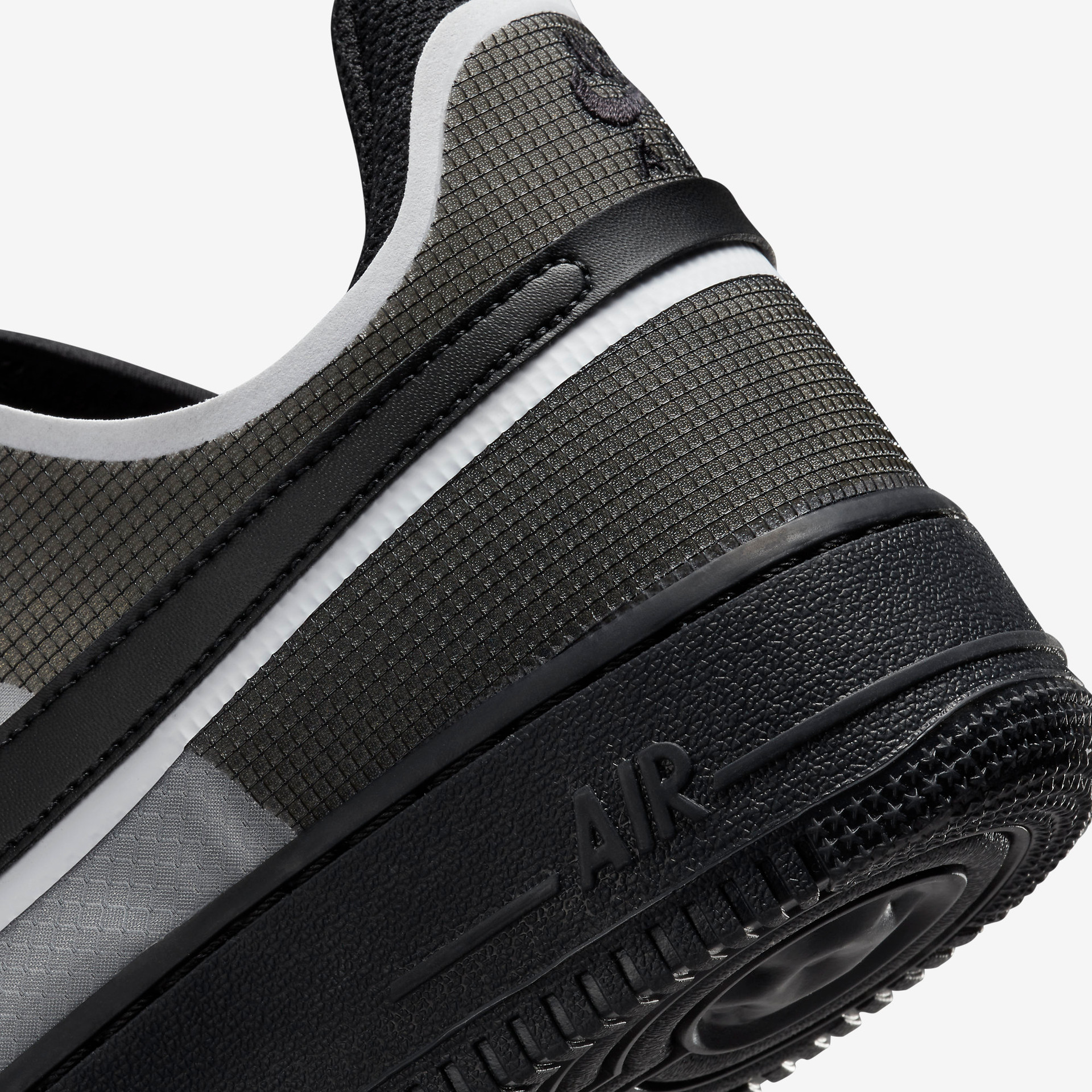 Air Force 1 Low React Black White