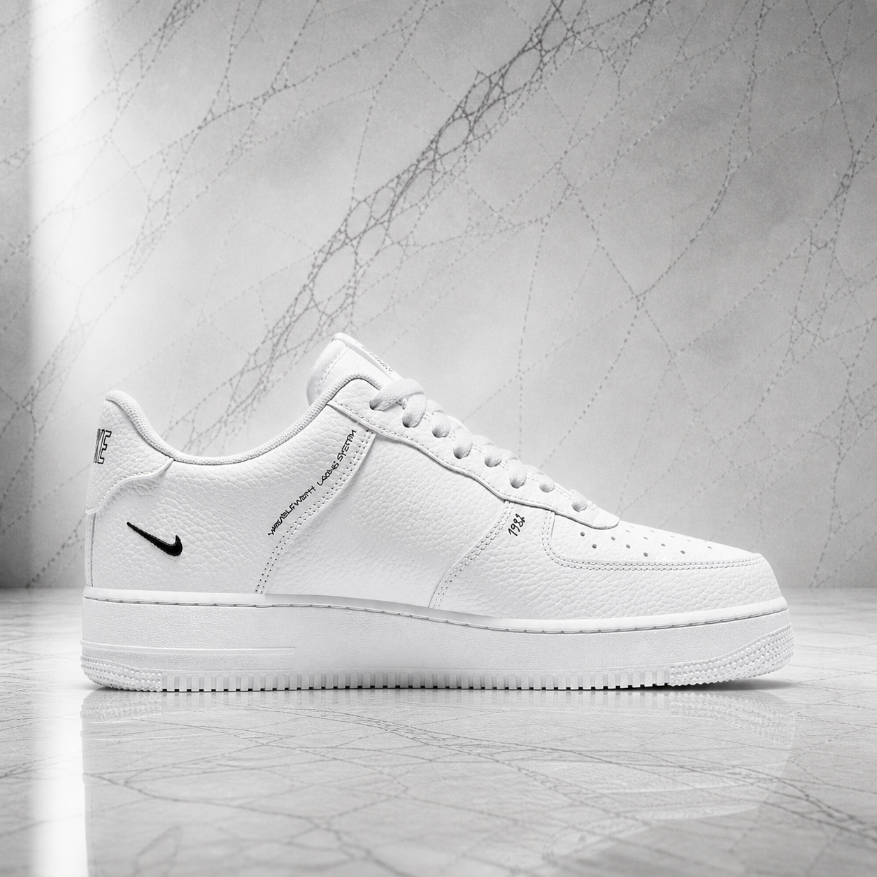 Air Force 1 Sketch White Black