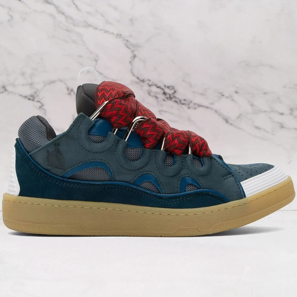 Lanvin Leather Blue Curb