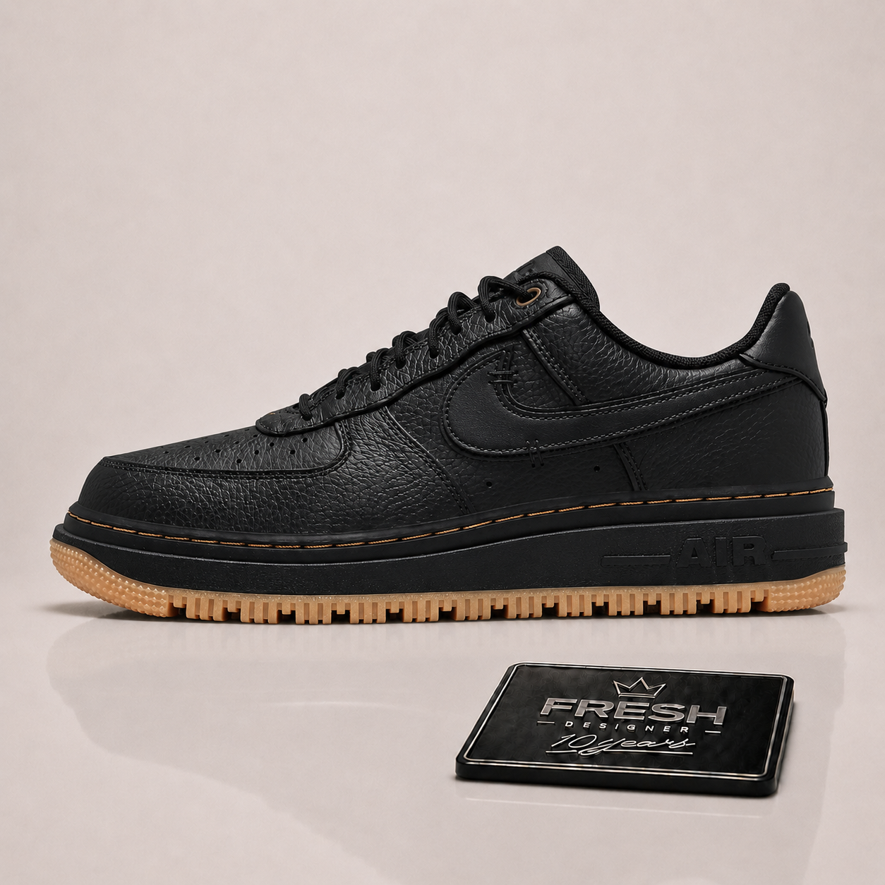 Air Force 1 Low Luxe Black Gum