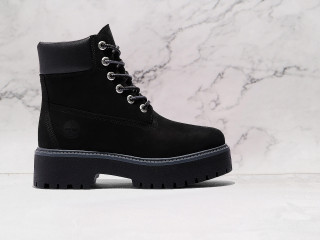 Women's Black Street Waterproof Platform Boot