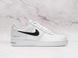 Nike Air Force 1 '07 LV8 'Cut Out Swoosh' – Modern White/Black Design