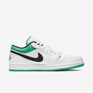 Air Jordan 1 Low White lucky Green black