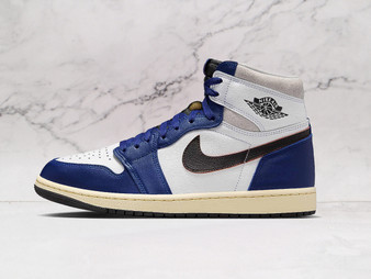 Air Jordan 1 Rare Air Deep Royal Blue with wear-away Swoosh