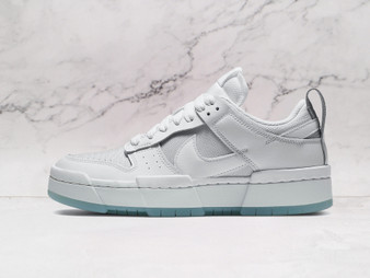 Nike Dunk Low Disrupt 'Photon Dust' – Photon Dust Leather and Summit White Sneaker with Platform Sole