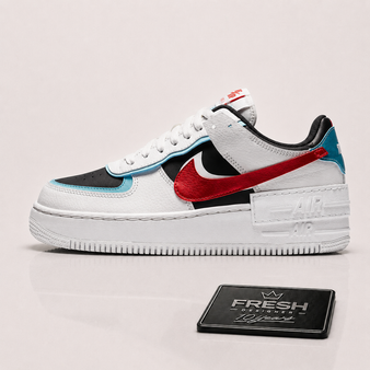 Air Force 1 Shadow Bleached Aqua Chile Red