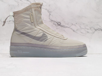 Nike Air Force 1 Shell Desert Sand with Graphite Swoosh
