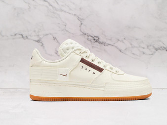 Nike Air Force 1 Type Sail Gum – Sail Leather with Earth Brown Accents