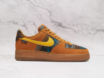 Nike Air Force 1 Low N7 Pendleton 2019 – Gold Suede with Pendleton Wool