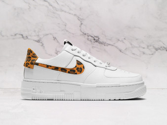 Air Force 1 Pixel SE White Leopard/Snakeskin – White Leather with Snakeskin and Leopard Swoosh