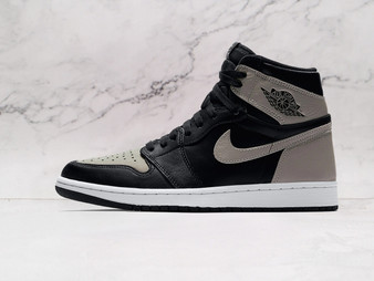 Air Jordan 1 High OG 'Shadow' (2018) – Black and Medium Grey Leather Upper