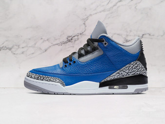 Air Jordan 3 Retro Varsity Royal Cement – Varsity Royal Upper with Cement Grey Elephant Print