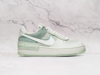 Nike Air Force 1 Shadow Spruce Aura White – Layered Design with Green and White Tones