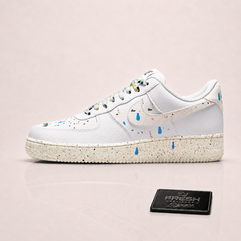 Air force 1 Lv8 Paint splatter White