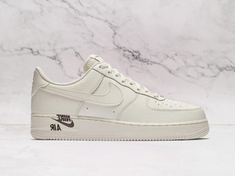 Nike Air Force 1 Low '07 'Sail' – Premium Leather Upper with Black Branding Accents