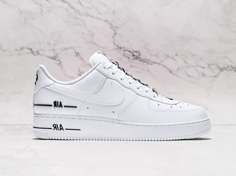Nike Air Force 1 LV8 Double Air White – White Leather Upper with Layered Swoosh Logos