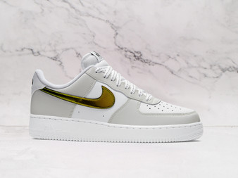 Nike Air Force 1 '07 LV8 'Metallic Summit White' with Reflective Color-Changing Swoosh