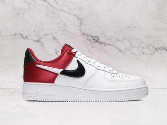 Nike Air Force 1 Low 'LV8 NBA White Red' – White Leather Upper with University Red and Black Accents