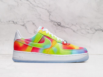 Nike Air Force 1 Low 'Summer of Peace' – White Leather Upper with Multi-Color Tie-Dye Pattern