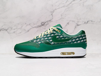Nike Air Max 1 'Limeade' (2020) – Green Leather and Mesh Upper with Reflective 'Air' Print and Yellow Laces