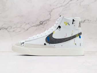 Nike Blazer Mid '77 'Paint Splatter' – White Leather Upper with Vibrant Paint Details and Gum Rubber Outsole