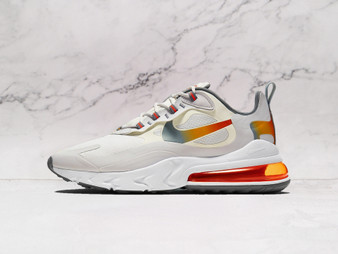 Nike Air Max 270 React SE 'Gradient' Summit White – Mesh Upper with Gradient Accents and Metallic Gold Details