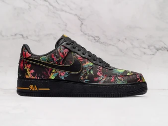 Nike Air Force 1 Low 'Floral' 2019 – Black Leather Upper with Floral Embroidery