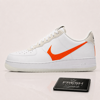 Air force 1 Lv8 White Orange swoosh