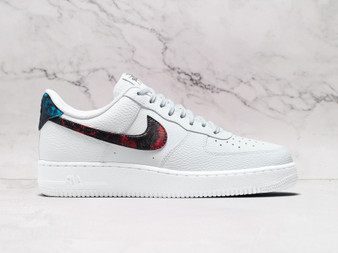 Nike Air Force 1 Low 'Tie-Dye' Swoosh – White Leather Upper with Tie-Dye Swoosh Logos