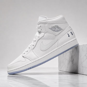 Air jordan 1 Mid Pure white