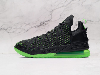 Nike LeBron 18 Dunkman – Black and Electric Green Sneaker
