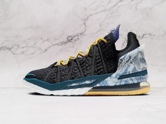 Nike LeBron 18 Reflections Flip – Black & Silver Performance Sneaker