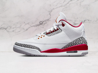 Jordan 3 Retro Cardinal Red – White & Red Classic Sneaker