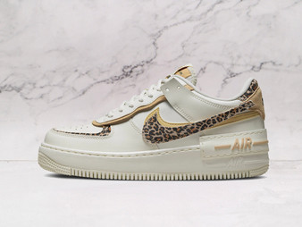 Nike Air Force 1 Shadow Leopard CI0919-120 – sail leather with leopard print Swoosh