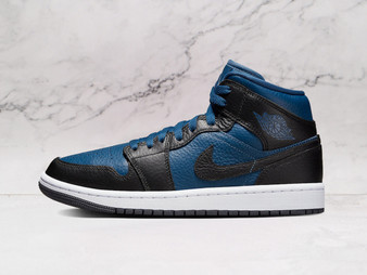 Jordan 1 Mid Split French Blue – Two-Tone Leather Sneaker