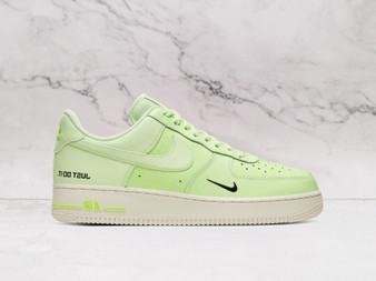 Nike Air Force 1 Low Just Do It Barely Volt sneaker with Volt Swoosh