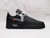 Air Force 1 Off-White MoMA – Black Leather Sneaker with Metallic Silver Swoosh
