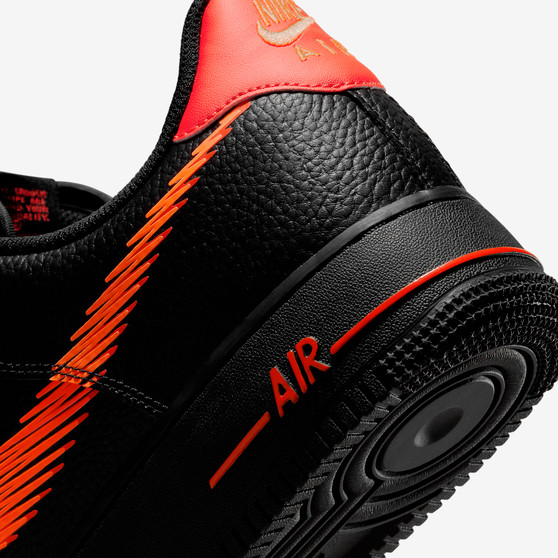 Air force 1 Lv8 Zig zag Black orange