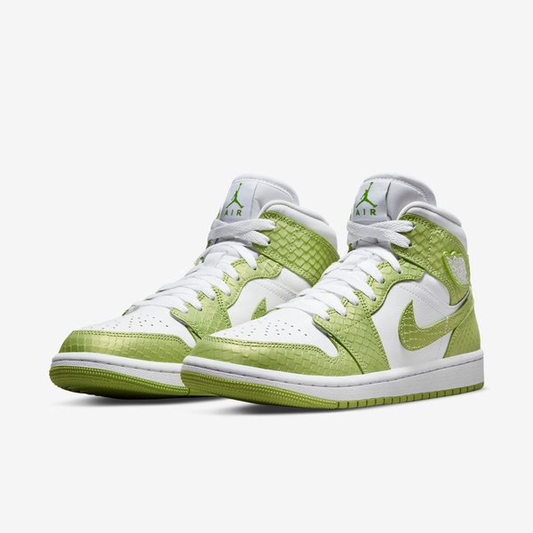 Air Jordan 1 Mid Green Python