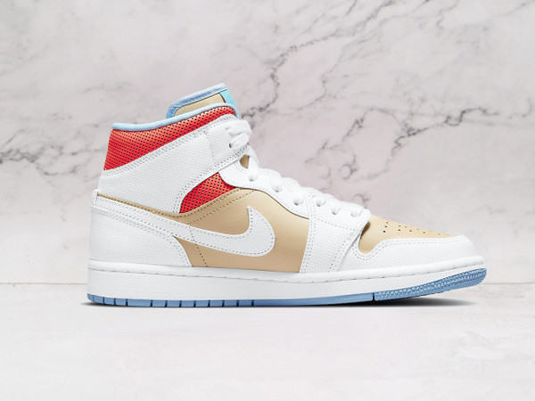 Air Jordan 1 Mid SE 'Sesame' – Stylish Neutral with Vibrant Accents