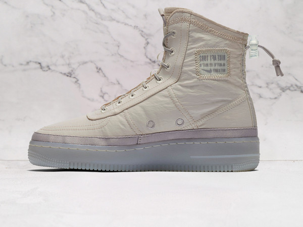 Desert Sand Nike Air Force 1 Shell medial with Sail sole