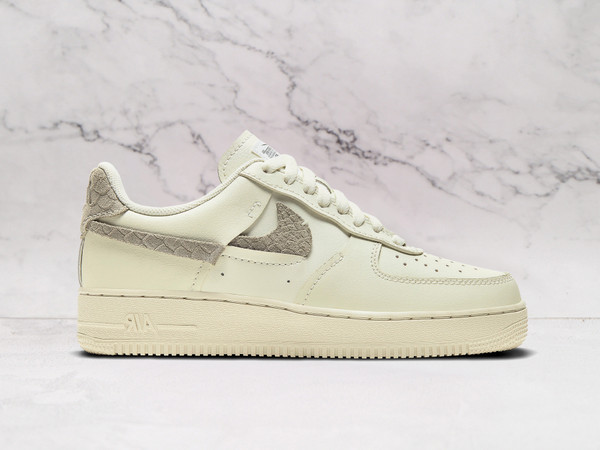 Nike Air Force 1 LXX 'Sea Glass Python' – Cream Leather Upper with Python Skin Swoosh Nike Air Force 1 LXX 'Sea Glass Python' – Cream Leather Upper with Python Skin Swoosh