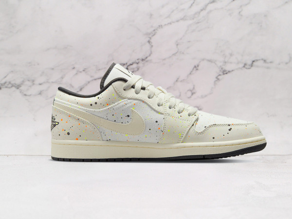 Air Jordan 1 Low Brushstroke Paint Splatter – Artistic Sneaker Design Air Jordan 1 Low Brushstroke Paint Splatter – Artistic Sneaker Design