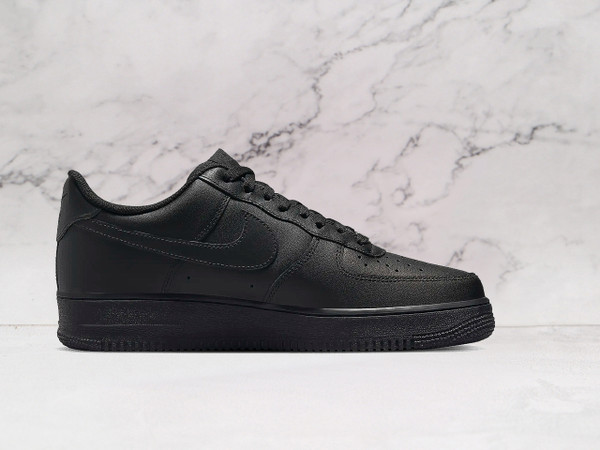 Triple Black Nike Air Force 1 Low ‘07—perforated toe, outsole edge CW2288-001